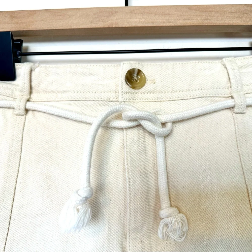 Madewell A-Line Mini Skirt. Rope Tie Belt Size:0. Excellent condition - Picture 5 of 10